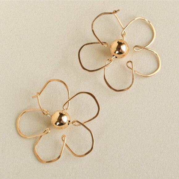 Rackk & Ruin 14k Gold Fill Daisy Flower Earrings